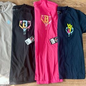 (4) Baseball Lifestyle tshirts - Size Youth Large